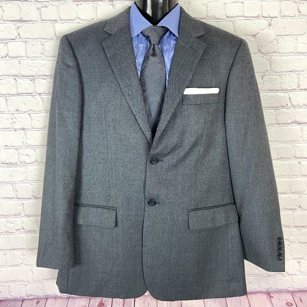 Joseph & Feiss Men's Gray Blazer. Size: 42 Regular